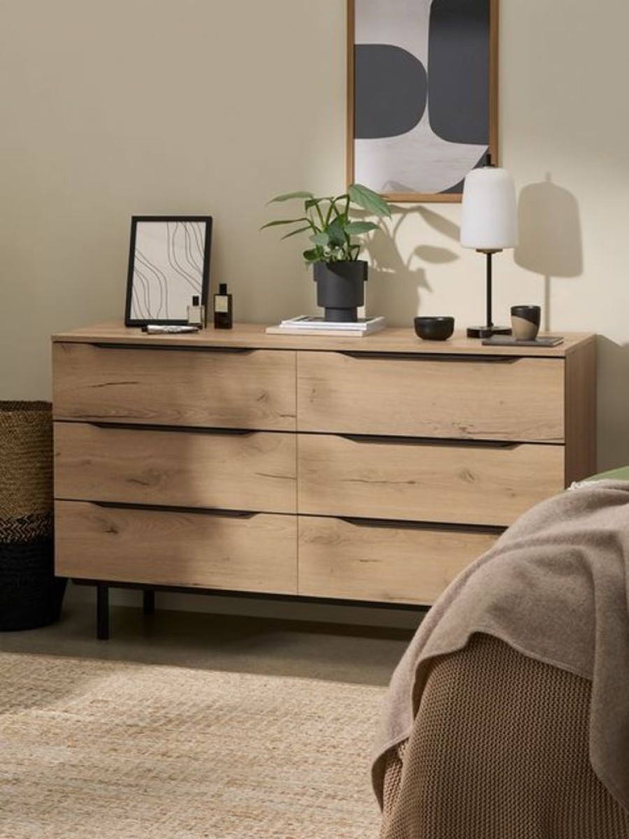 Bedroom MADE.COM | Damien Walnut Effect Chest Of Drawers