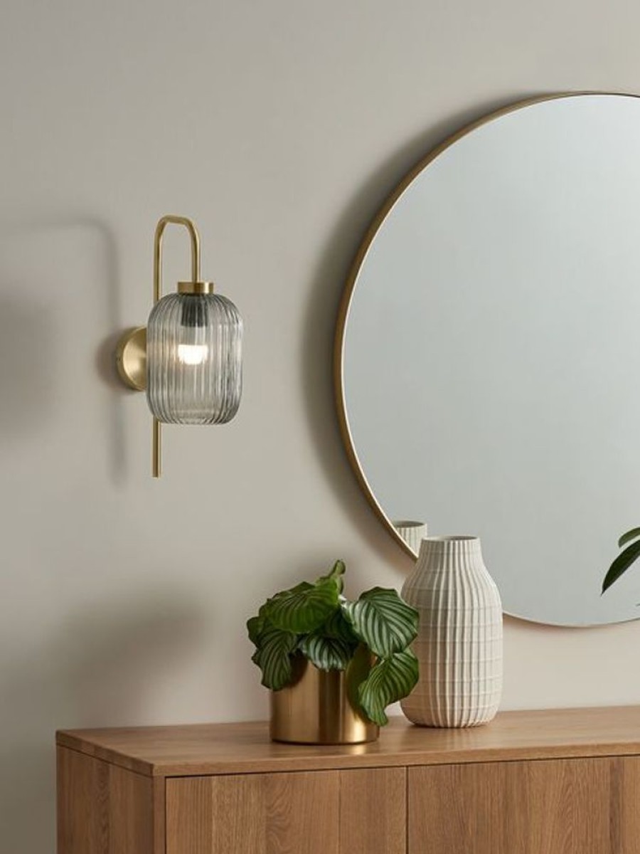 Lighting MADE.COM | Briz Antique Brass Wall Lamp