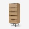 Bedroom MADE.COM | Damien Walnut Effect Chest Of Drawers