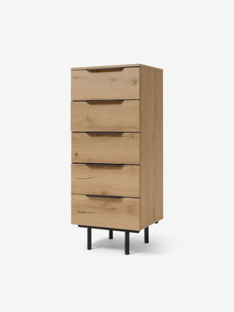 Bedroom MADE.COM | Damien Walnut Effect Chest Of Drawers