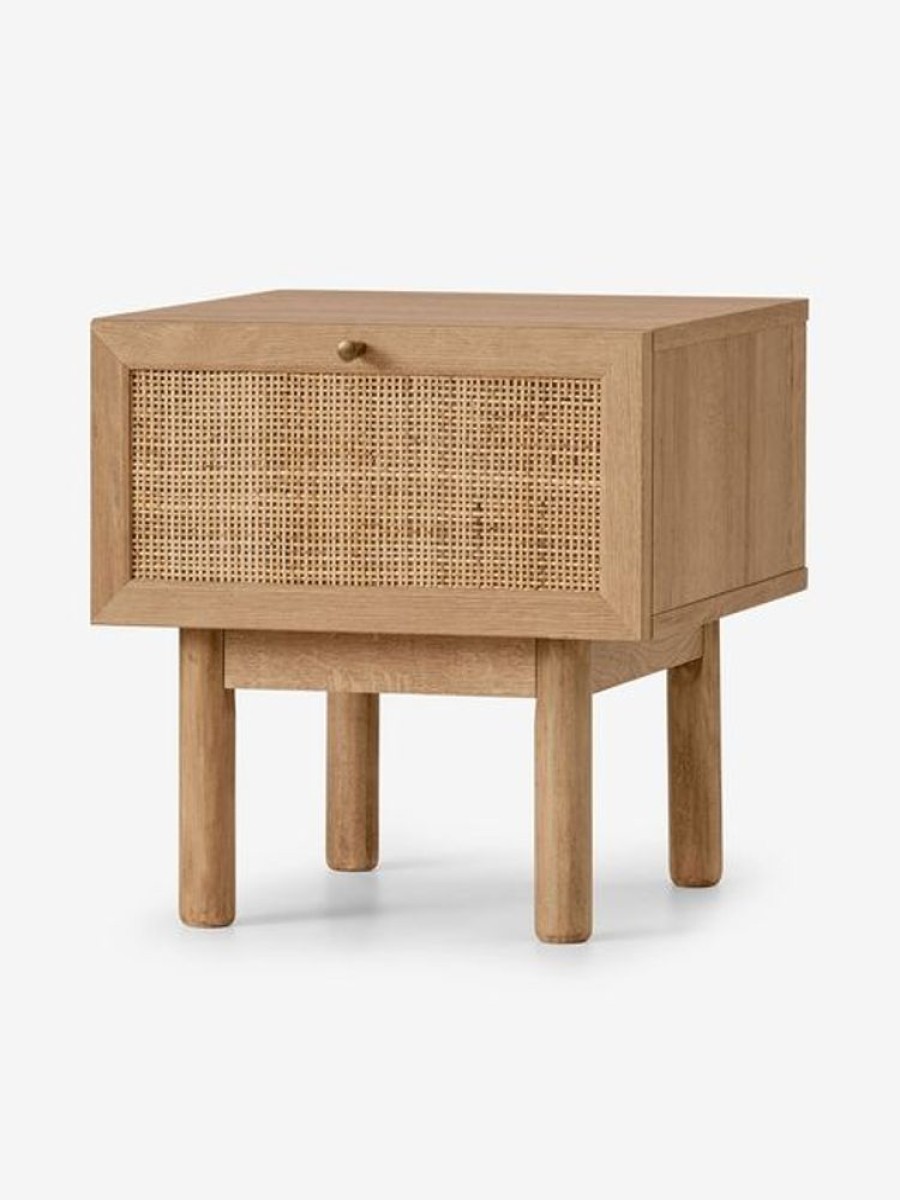 Bedroom MADE.COM | Pavia Natural Rattan Bedside Table