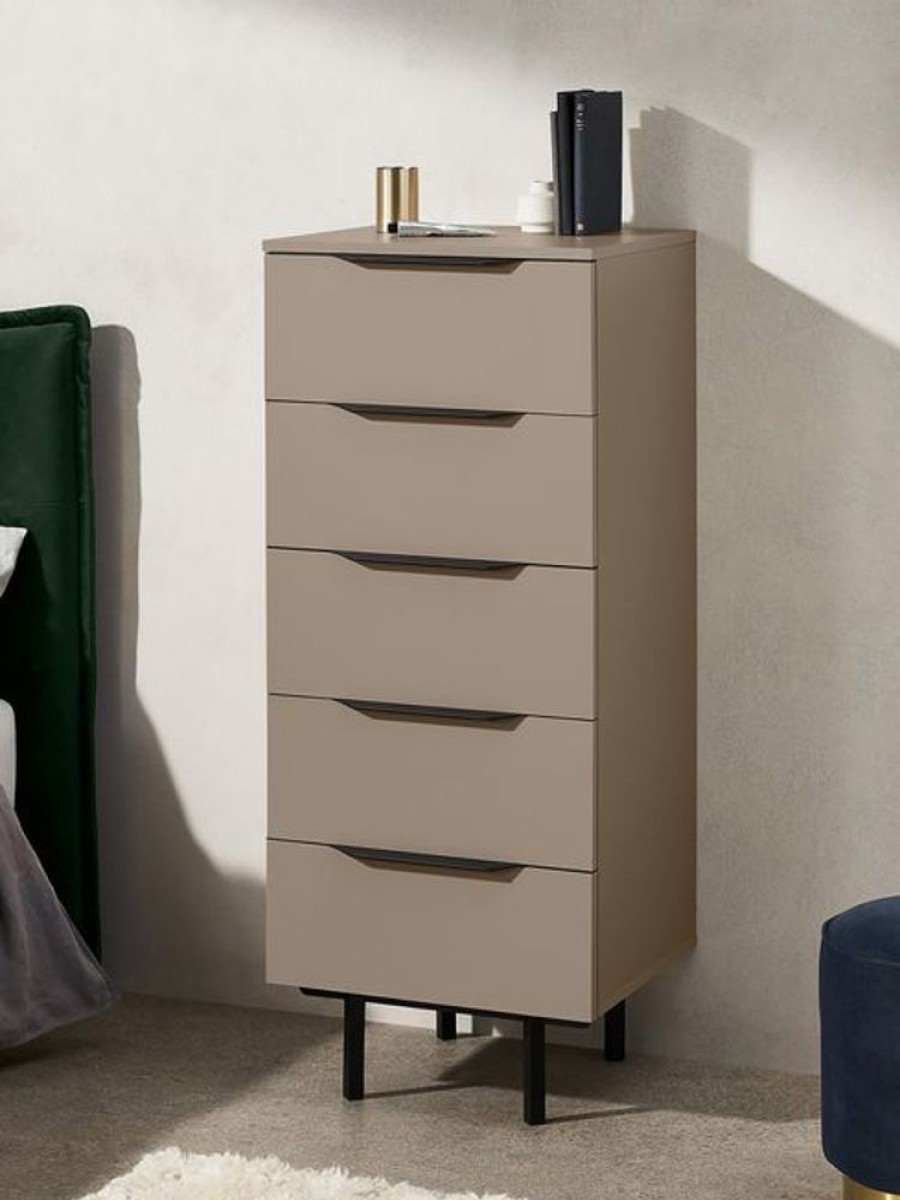 Bedroom MADE.COM | Damien Walnut Effect Chest Of Drawers