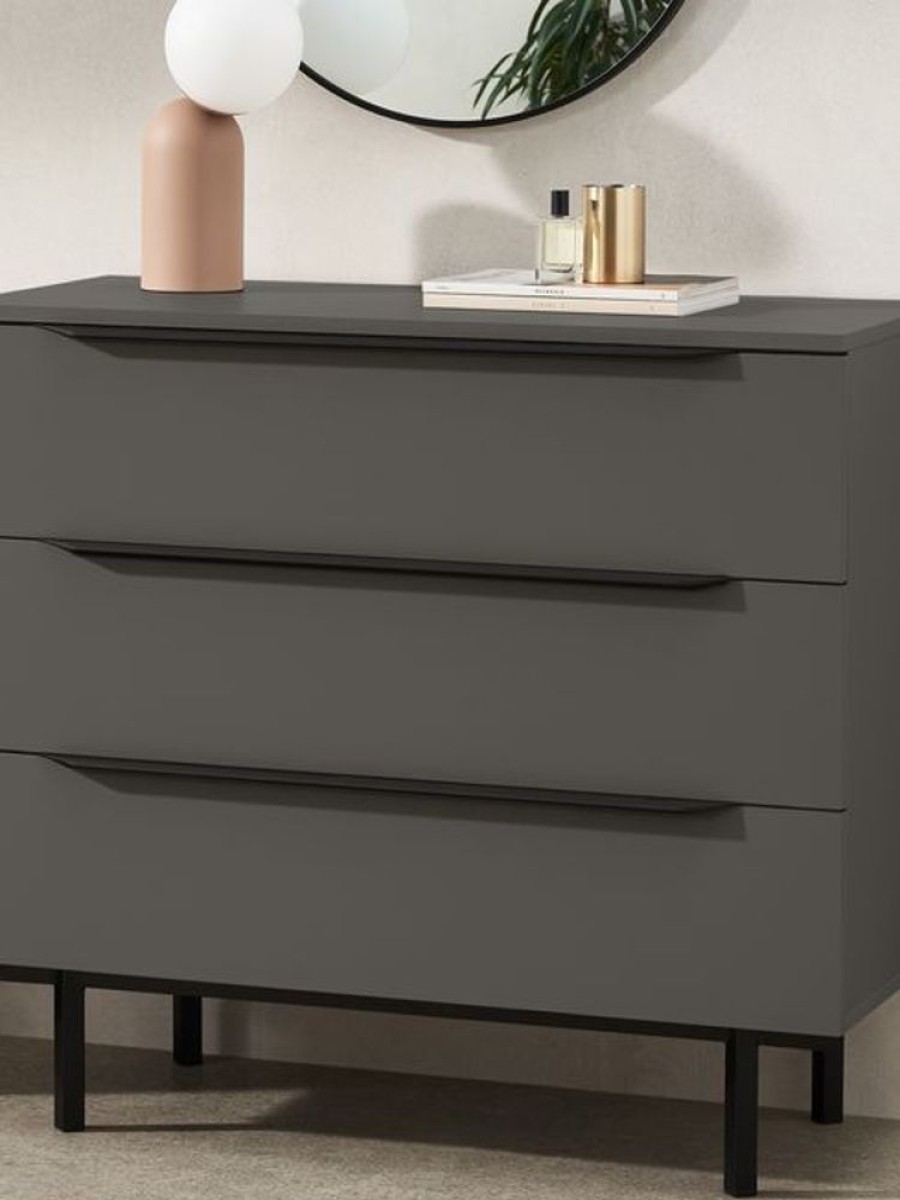 Bedroom MADE.COM | Damien Walnut Effect Chest Of Drawers