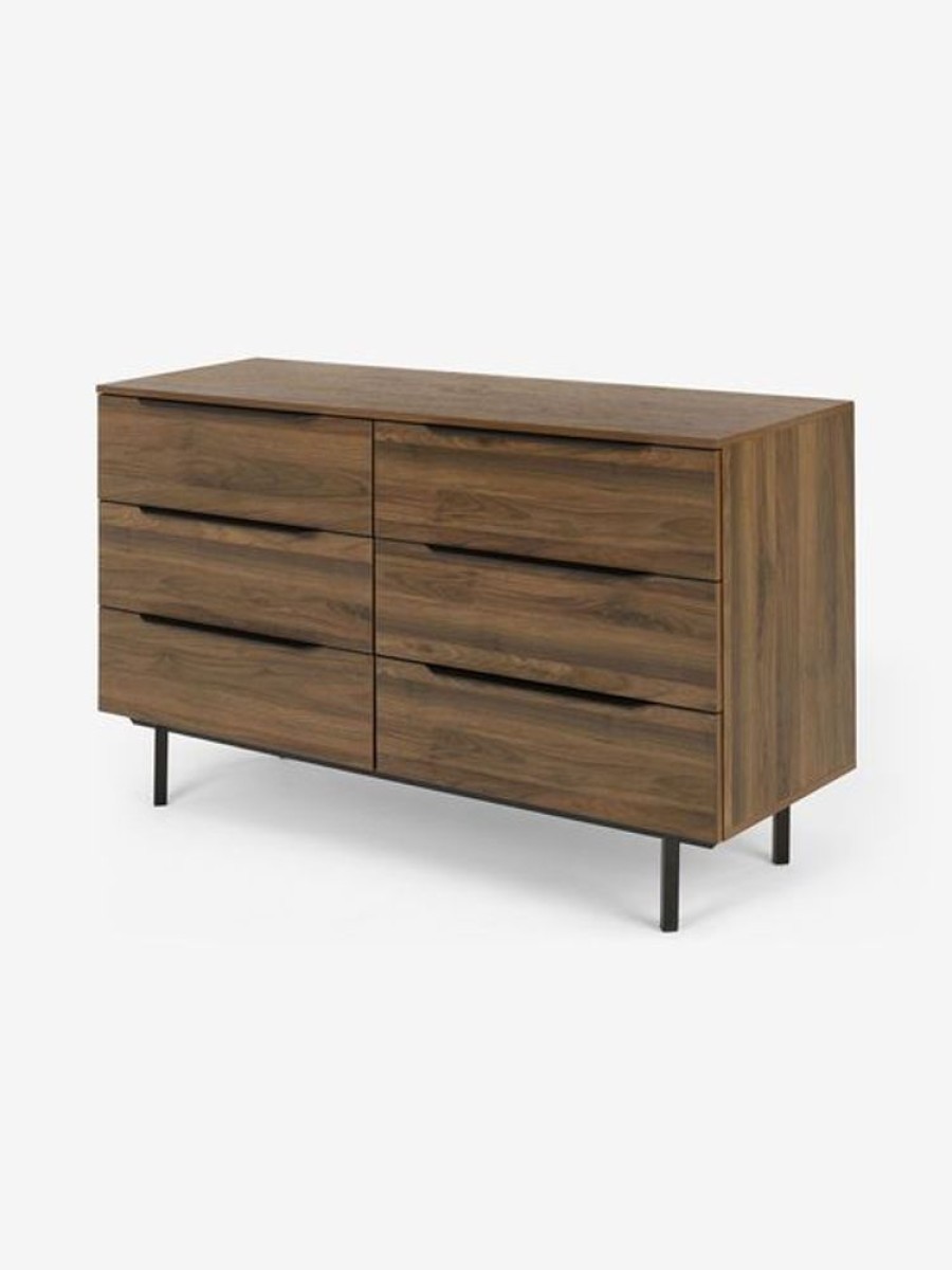 Bedroom MADE.COM | Damien Walnut Effect Chest Of Drawers