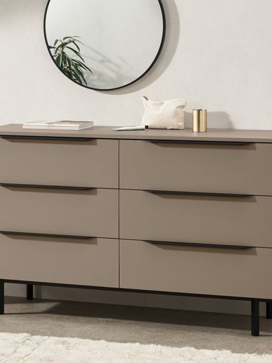 Bedroom MADE.COM | Damien Walnut Effect Chest Of Drawers