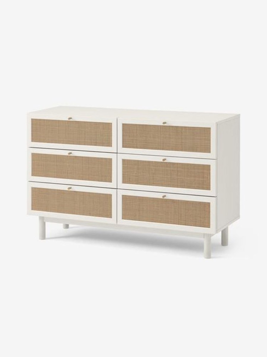 Bedroom MADE.COM | Pavia Natural Rattan Wide Chest Of Drawers