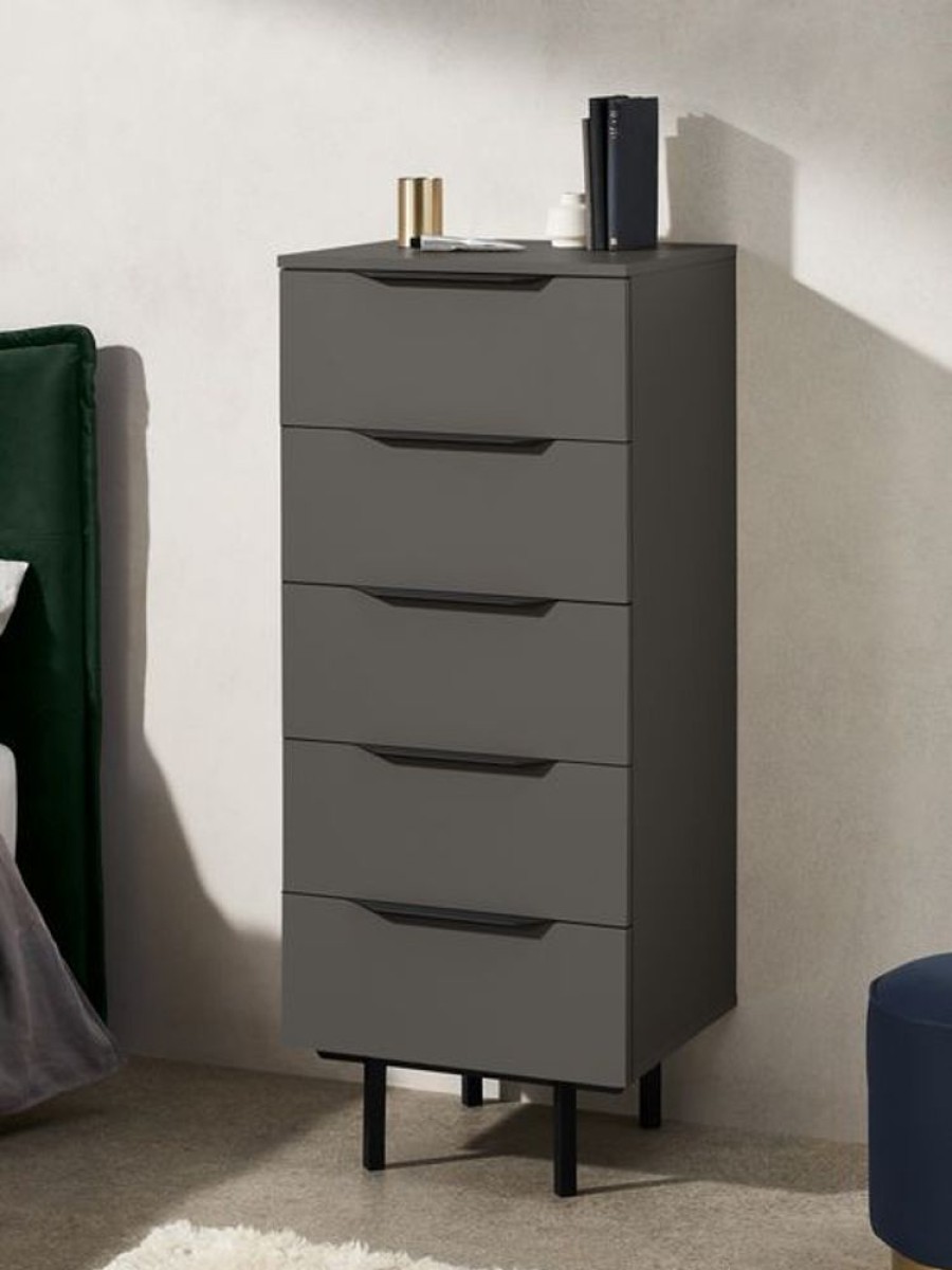 Bedroom MADE.COM | Damien Walnut Effect Chest Of Drawers