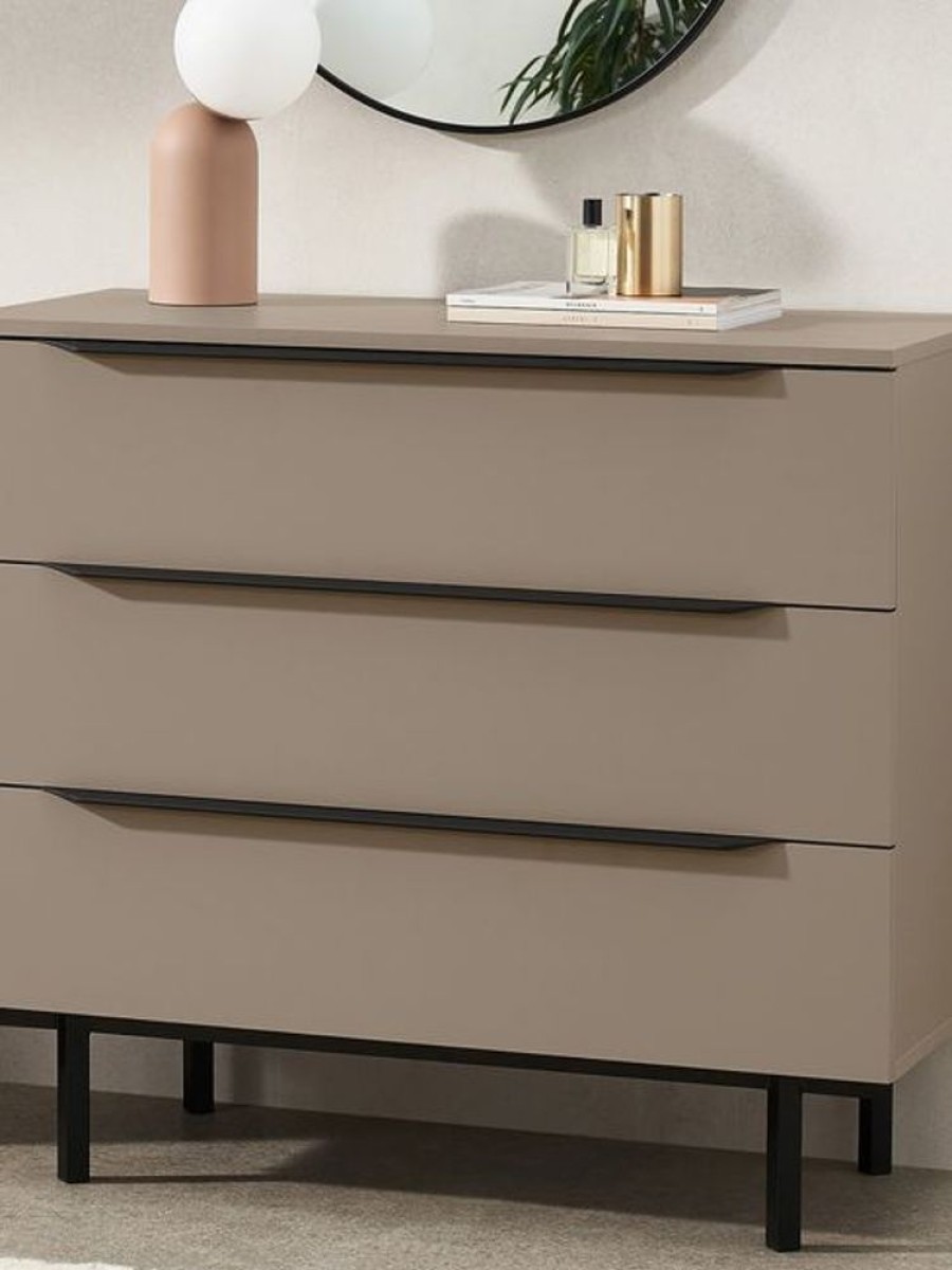 Bedroom MADE.COM | Damien Walnut Effect Chest Of Drawers