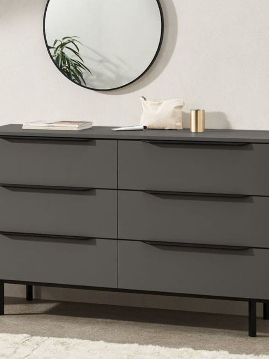 Bedroom MADE.COM | Damien Walnut Effect Chest Of Drawers