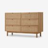 Bedroom MADE.COM | Pavia Natural Rattan Wide Chest Of Drawers