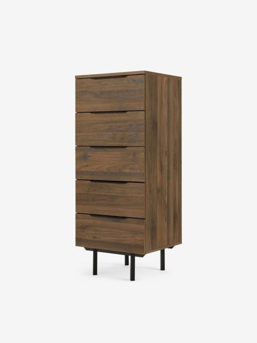 Bedroom MADE.COM | Damien Walnut Effect Chest Of Drawers